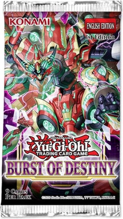 Yu-Gi-Oh! Burst of Destiny Booster Pack EU English 1st Edition [Sealed]