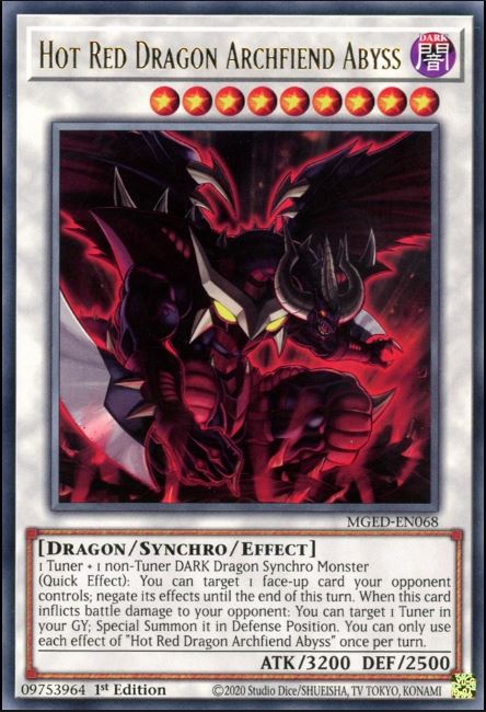 Hot Red Dragon Archfiend Abyss MGED EU English