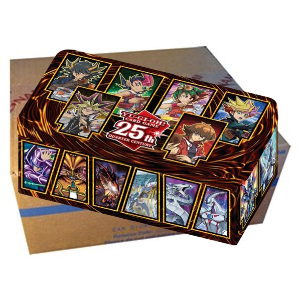 25th Anniversary Tin: Dueling Heroes 1st Edition EU English Sealed Case  (12x Tins)