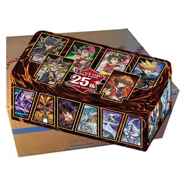 25th Anniversary Tin: Dueling Heroes 1st Edition EU English Sealed Case (12x Tins)
